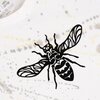 Hand Bedrukt T-Shirt, Geometrisch Insect en Verfspetters, Streetwear Casual, Unisex