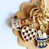 Handgemaakte steekmarkeerders, 'Alice in Wonderland'