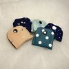 Kabelhouder set van 5 Blauw/neutraal – genaaide kabel organizer van reststof