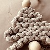 Kerstboom van macramé – handgemaakte kerstdecoratie