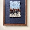 Landschap tussen berg en zee - wanddecoratie in wol