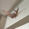 Magnetic swallow window art - Beige