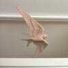 Magnetic swallow window art - Beige