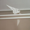 Magnetic swallow window art - White