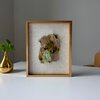 Mos goud - wanddecoratie in wol
