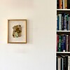 Mos goud - wanddecoratie in wol