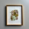 Mos goud - wanddecoratie in wol