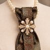 One of a kind handgemaakte stropdasketting barok style| Statement tie necklace | Upcycled tie jewelry