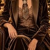 One of a kind handgemaakte stropdasketting barok style| Statement tie necklace | Upcycled tie jewelry