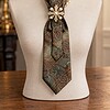 One of a kind handgemaakte stropdasketting barok style| Statement tie necklace | Upcycled tie jewelry