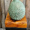 Organisch keramisch vaasobject – Turquoise Skin