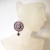 Paarse Bohemian oorbellen met Tsjechisch glas & amethist – 925 zilver