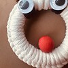 Rendier met rode neus – handgemaakte kerstdecoratie