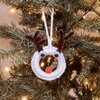 Rendier met rode neus – handgemaakte kerstdecoratie