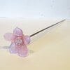 Roze glazen bloem – handgemaakt en uniek