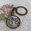 Schattige Uilen Sleutelhanger – Vintage Look – Leuk Cadeau-idee 🎁