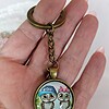 Schattige Uilen Sleutelhanger – Vintage Look – Leuk Cadeau-idee 🎁