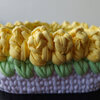 Set van 2 gele gehaakte mandjes | Babykamer opbergset