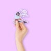 Stickerset met 5 vrouwelijke illustraties