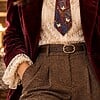 Stropdas ketting Tie necklace Stropdas met ketting en broche meerkleurig