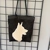 Totebag met witte herder