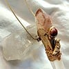 Twin healer bergkristal, hematoide kwarts en rode jaspis