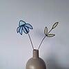 Uniek bloemensetje van glas is lood