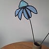 Uniek bloemensetje van glas is lood