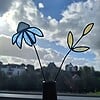 Uniek bloemensetje van glas is lood