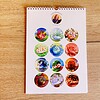 Verjaardags kalender bloemen egels A4