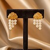 Witte Sea Bamboo Statement Oorbellen