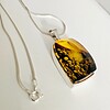 ✨ Zilveren 925 Ketting met Baltische Amber – Uniek Sieraad