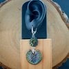 Ancient Treasures & Bohemian Soul, artistieke oorbellen met keramische hangers