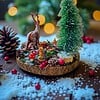 Betoverd Kerstbos – Handgemaakt Kersttafereel met Hert & Verlichting