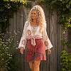 Boho Patchwork Korte Rok – 100% Katoen – Festival Style