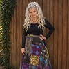 Boho Patchwork Wrap Rok Paars – 100% Katoen | Handmade in Nepal