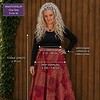 Boho Wrap Rok Rood â Patchwork Maxi Rok â 100% Katoen