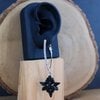 Business Chic & Avondglamour, zwarte geometrische Art Deco oorbellen
