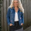 Flower Child– Upcycled Denim Jasje