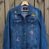 Flower Child– Upcycled Denim Jasje