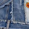 Flower Child– Upcycled Denim Jasje