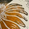 Flower power linoprint