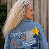 Freedom & Love – One of a Kind Upcycled Denim Festival Jacket