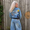 Freedom & Love – One of a Kind Upcycled Denim Festival Jacket