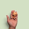 Gehaakt mini-Katje – handgemaakt klein knuffeltje van katoen