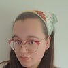 Gehaakte bandana | Geel, roestbruin, crème en sagegroen