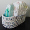 Gehaakte opbergmanden set van 2 met Stitch afbeelding | Babykamer