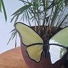 Glas in lood vlinder - geel
