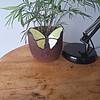 Glas in lood vlinder - geel