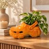 Grappige bloempot Crocs-klomp oranje